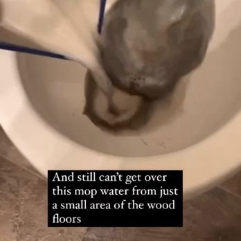 Celski & Associates - Floors were never cleaned before we moved in. Mop water from a small portion of the flooring - Property Management Near Me - Kennewick, Washington