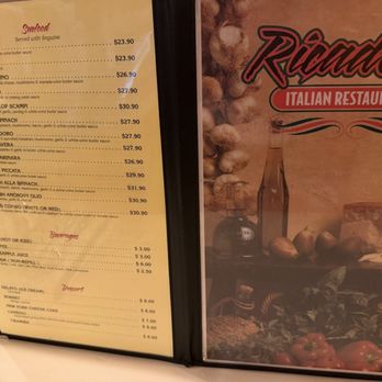 Ricado's Italian Restaurant - Menu 5/17/26 (1 of 3) - Italian Near Me - Aiea, Hawaii