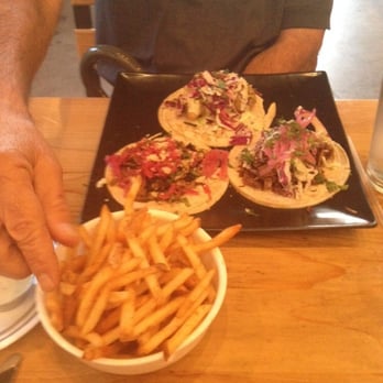 Seabirds Kitchen - Three kinds of vegan tacos and really good fries. - Vegan Near Me - Costa Mesa, California
