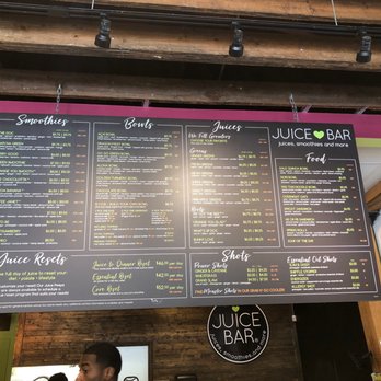 Juice Bar - Midtown Memphis - Menu - Juice Bars & Smoothies Near Me - Memphis, Tennessee