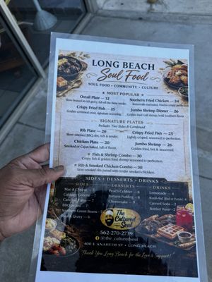 Menu photo 2 The Cultured Soul Kitchen Long Beach, CA Menu photo 2 The Cultured Soul Kitchen Long Beach, CA