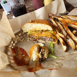 Turner’s 421 Farm Kitchen - Cheeseburger and fries. Excellent. Again, it's half eaten because we were starving. Lol