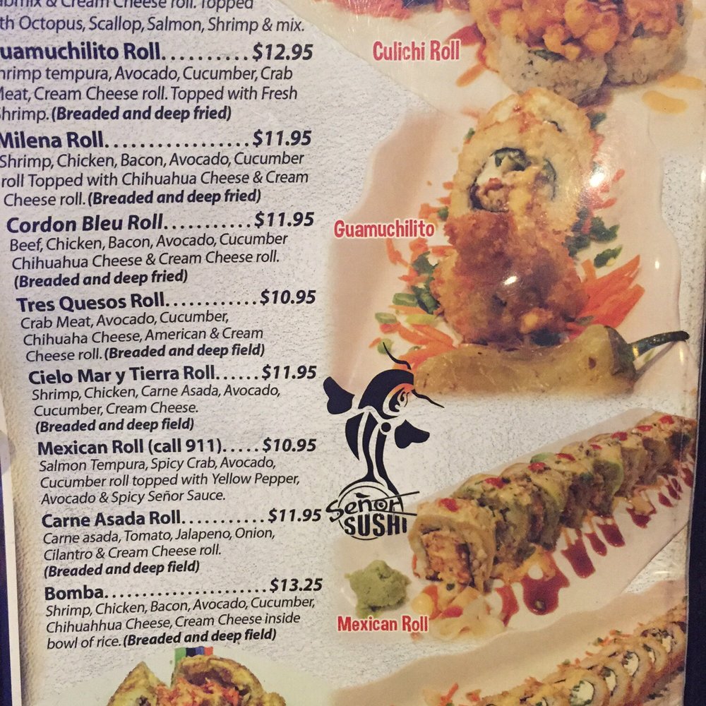 Senor Sushi - Very unique menu:) - Japanese Near Me - Phoenix, Arizona Senor Sushi - Very unique menu:) - Japanese Near Me - Phoenix, Arizona