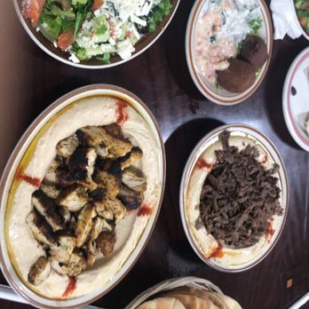 Alquds - Lamb & chicken shawarma, kibbeh and the Greek Salas and pita bread - Halal Near Me - Albuquerque, New Mexico