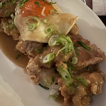 Noreetuh - Mochiko Chicken Loco Moco (OL) - New American Near Me - New York, New York Noreetuh - Mochiko Chicken Loco Moco (OL) - New American Near Me - New York, New York