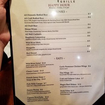 Wild River Grille - New happy hour menu! - New American Near Me - Reno, Nevada Wild River Grille - New happy hour menu! - New American Near Me - Reno, Nevada