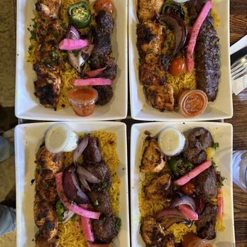 Mazra - Double Kebab Plate - Middle Eastern Near Me - San Bruno, California