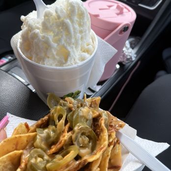 Lucky's SnoBiz - Texas size vanilla & piña colada sno cone and nachos - Shaved Ice Near Me - Houston, Texas Lucky's SnoBiz - Texas size vanilla & piña colada sno cone and nachos - Shaved Ice Near Me - Houston, Texas