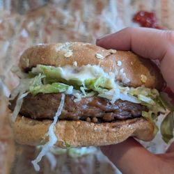 Harvey's - Angus burger on a multigrain bun