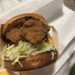 Regular big star chicken sandwich Regular big star chicken sandwich