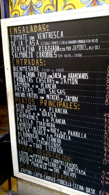 Menu photo 8 Alhambra Madrid, M Menu photo 8 Alhambra Madrid, M