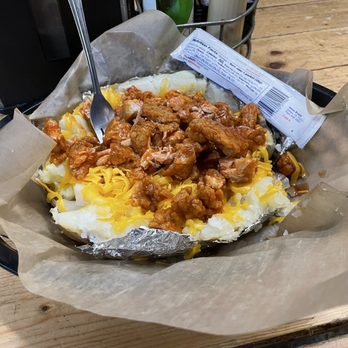Potato Shack - Buffalo chicken potato - American Near Me - Huntsville, Texas Potato Shack - Buffalo chicken potato - American Near Me - Huntsville, Texas