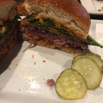 BRU Burger Bar - Cincinnati - Spaniard Burger -Medium Rare - Burgers Near Me - Cincinnati, Ohio