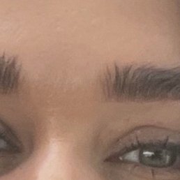 Brow lamination after a week!! Amazing work.