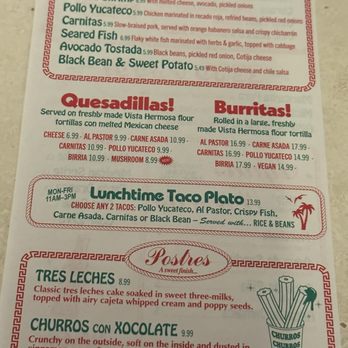 Tacombi - Menu - Mexican Near Me - New York, New York Tacombi - Menu - Mexican Near Me - New York, New York