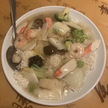 Ho Ho Chinese BBQ - Assorted Seafood on White Rice - Barbeque Near Me - Austin, Texas Ho Ho Chinese BBQ - Assorted Seafood on White Rice - Barbeque Near Me - Austin, Texas