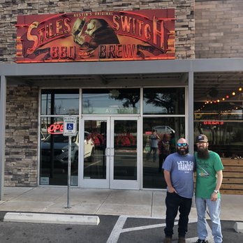 Stiles Switch BBQ & Brew - My son in law (left) and my son (right). Treating them to lunch for their 40th birthday. - Barbeque Near Me - Cedar Park, Texas Stiles Switch BBQ & Brew - My son in law (left) and my son (right). Treating them to lunch for their 40th birthday. - Barbeque Near Me - Cedar Park, Texas