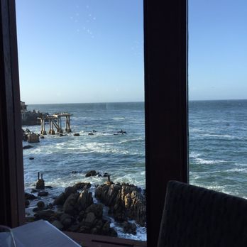 Chart House - Panoramic view-watching the waves crash here was amazing! - Seafood Near Me - Monterey, California