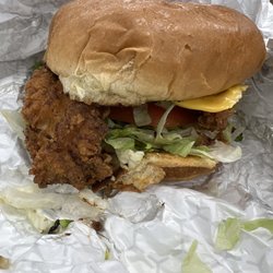 Papa’s Drive Thru - Chicken sandwich add cheese