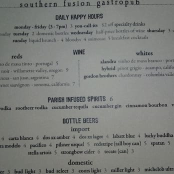 The Parish - Infusions! - Gastropubs Near Me - Tucson, Arizona The Parish - Infusions! - Gastropubs Near Me - Tucson, Arizona