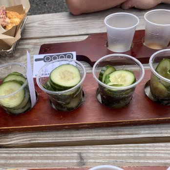 Timberyard Brewing Company - Pickle flight - Brewpubs Near Me - East Brookfield, Massachusetts