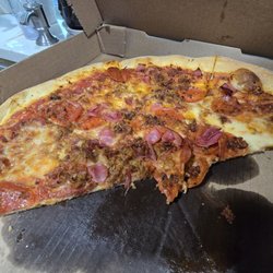 Leaning Tower of Pizza - Meatlovers pizza