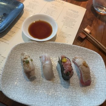OMAKAI sushi - Happy hour Hamachi & Tuna nigiri - Sushi Bars Near Me - Miami, Florida OMAKAI sushi - Happy hour Hamachi & Tuna nigiri - Sushi Bars Near Me - Miami, Florida