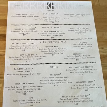 Kapa Hale - Menu 6.22.22 - Hawaiian Near Me - Honolulu, Hawaii Kapa Hale - Menu 6.22.22 - Hawaiian Near Me - Honolulu, Hawaii