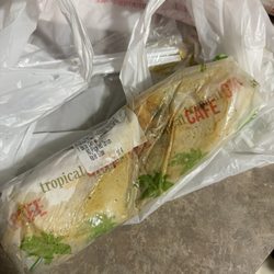 Ruined wrap covered in sauce from online order