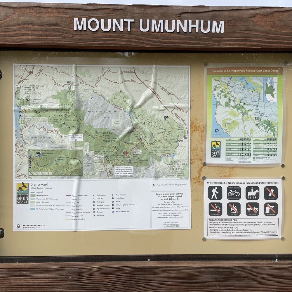 Info board at the start of the trail