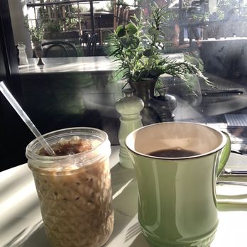 Clayton's Bakery & Bistro - Vietnamese iced coffee and French roast coffee (Fresh rosemary behind the salt and pepper) - Bakeries Near Me - Coronado, California Clayton's Bakery & Bistro - Vietnamese iced coffee and French roast coffee (Fresh rosemary behind the salt and pepper) - Bakeries Near Me - Coronado, California