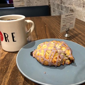 Dooby's - Goat cheese scone and black coffee - Coffee & Tea Near Me - Baltimore, Maryland