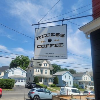 Recess Coffee - Ulster Street - Front Sign - Coffee & Tea Near Me - Syracuse, New York Recess Coffee - Ulster Street - Front Sign - Coffee & Tea Near Me - Syracuse, New York