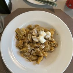 Dopolavoro La Foce - Home made ravioli filled with roasted meat and pecorino cheese fondue.