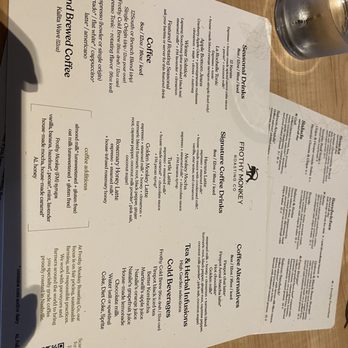 Frothy Monkey - Menu - Coffee & Tea Near Me - Homewood, Alabama