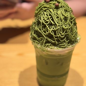 Tendon Kohaku - Mont Blanc matcha vanilla soft cream - Japanese Near Me - Bellevue, Washington Tendon Kohaku - Mont Blanc matcha vanilla soft cream - Japanese Near Me - Bellevue, Washington