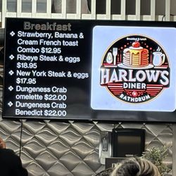 Harlow's Diner - New logo & breakfast specials