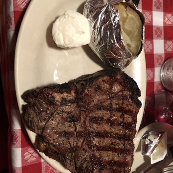 Janko's Little Zagreb - Tbone with sour cream and potato side - Steakhouses Near Me - Bloomington, Indiana