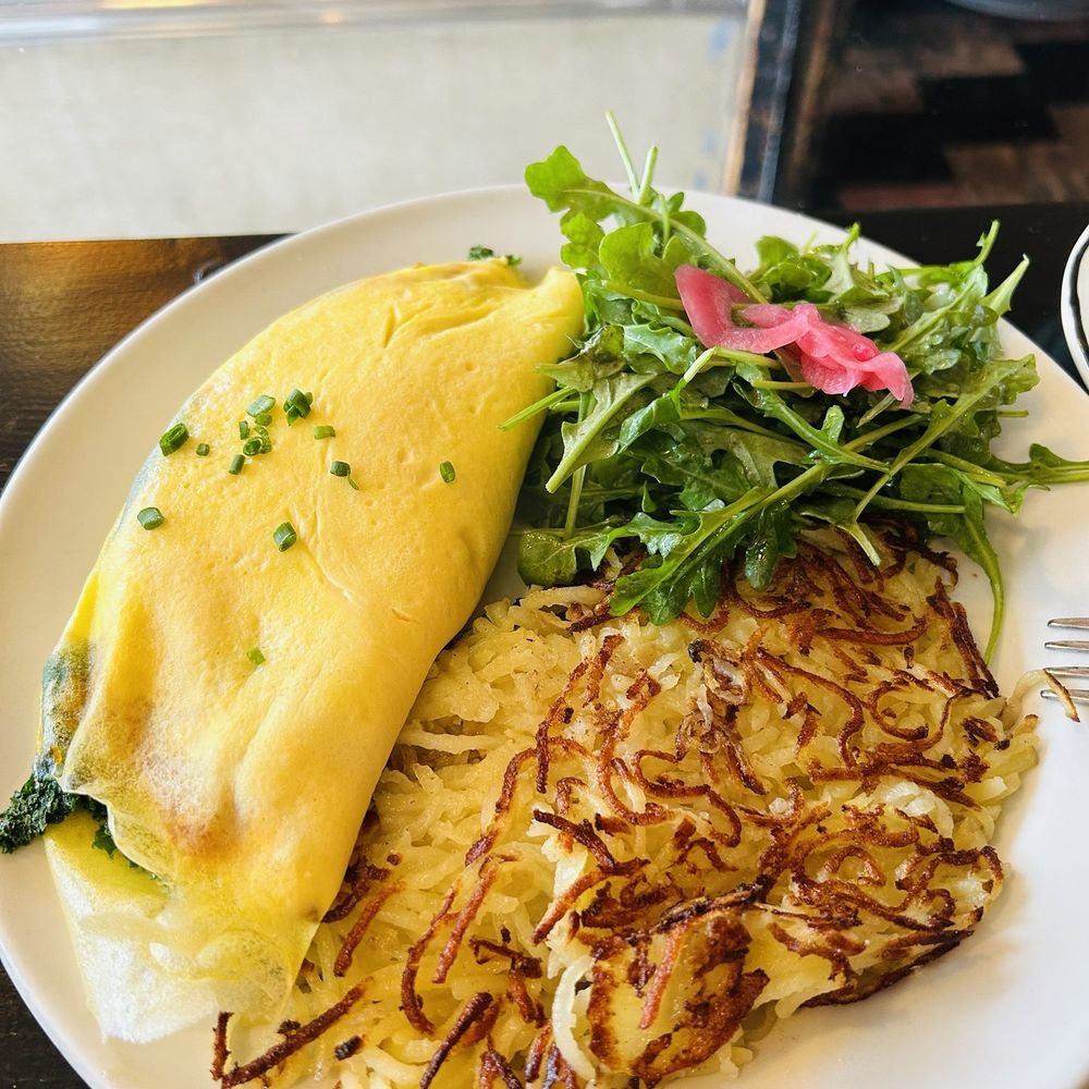 Roasted squash omelette