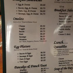 Fareways Cafe At The Woods Center - Breakfast options