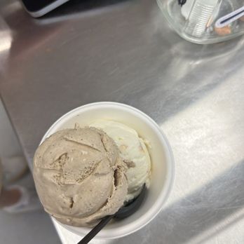 Milk & Froth - Coffee and cream non-dairy, and the sea salt butter cake, both amazing. - Ice Cream & Frozen Yogurt Near Me - Detroit, Michigan Milk & Froth - Coffee and cream non-dairy, and the sea salt butter cake, both amazing. - Ice Cream & Frozen Yogurt Near Me - Detroit, Michigan