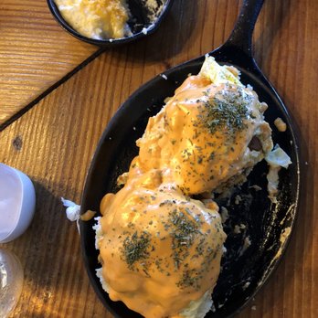 Two Cracked Eggs Cafe - Crab cake Benedict and cheese grits. - Breakfast & Brunch Near Me - Savannah, Georgia Two Cracked Eggs Cafe - Crab cake Benedict and cheese grits. - Breakfast & Brunch Near Me - Savannah, Georgia