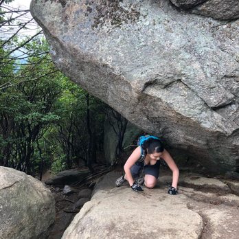 Old Rag Mountain - The beginning of the rock scramble. Suggest wearing gloves to protect your hands. - Hiking Near Me