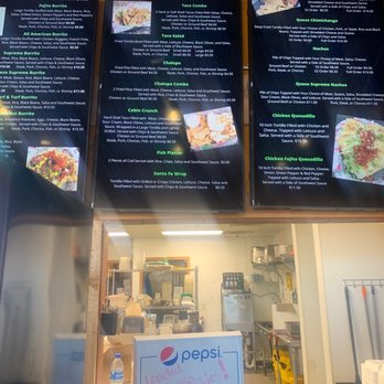 Taco Gringo - menus on the wall - Mexican Near Me - Clearwater, Minnesota