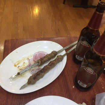 Cheburechnaya - Lulya kebab. Lol tried to get a pic in before everyone devoured everything Lol. - Kosher Near Me - Rego Park, New York