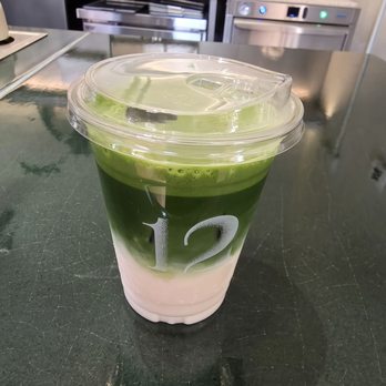 12 Matcha - Matcha latte with oat milk (look at that color grade) - Cafes Near Me - New York, New York 12 Matcha - Matcha latte with oat milk (look at that color grade) - Cafes Near Me - New York, New York