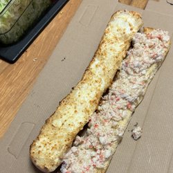 Mancino's Pizza & Grinders - 16" (full) seafood grinder...add lettuce & tomatoes!