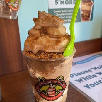 Jeremiah's Italian Ice - S'mores Sundae - Ice Cream & Frozen Yogurt Near Me - Mauldin, South Carolina Jeremiah's Italian Ice - S'mores Sundae - Ice Cream & Frozen Yogurt Near Me - Mauldin, South Carolina