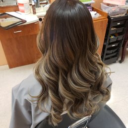 Ash brown balayge