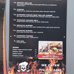 a menu for a burger a menu for a burger